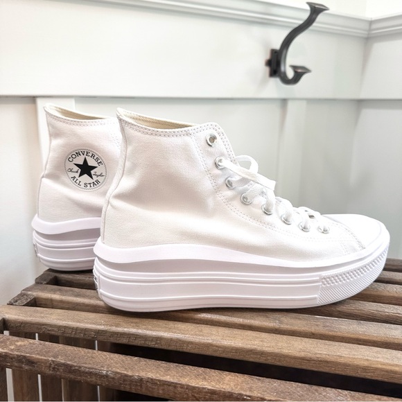 Converse Shoes - Converse Chuck Taylor All Star Move High Top Sneaker White Platform Woman’s 10